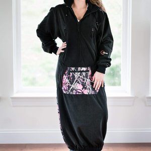 IWOM CONVERTIBLE FLEECE HOODIE CAMO SERIES: Muddy Girl